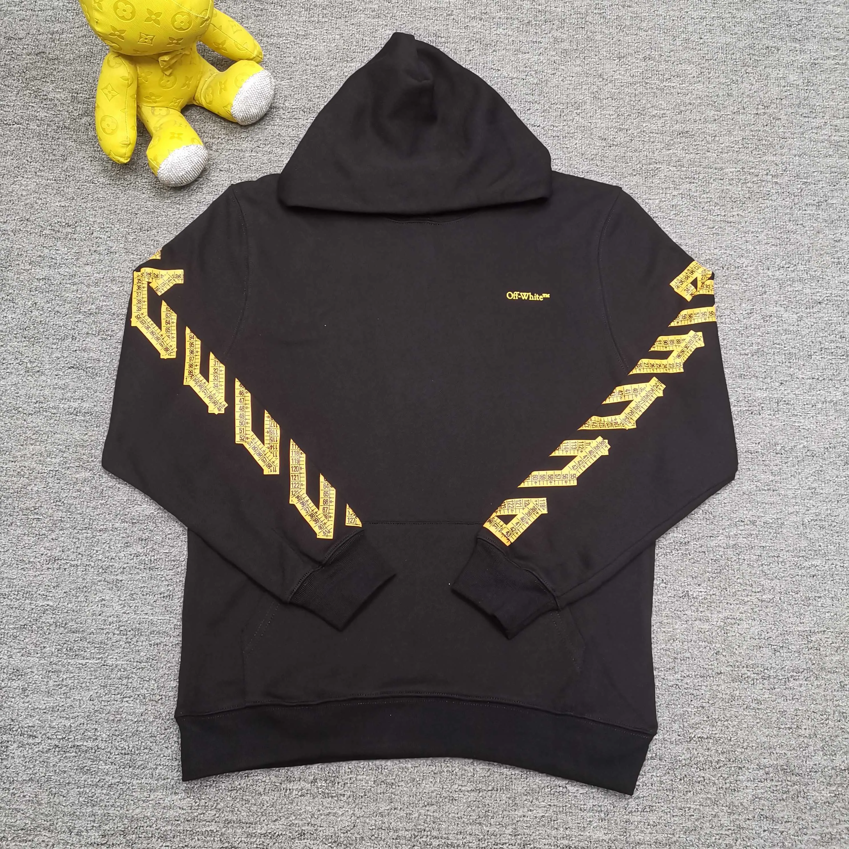 off white 25ss new cordon loose hooded sweatshirt Color: Black Size: S M L XL P410